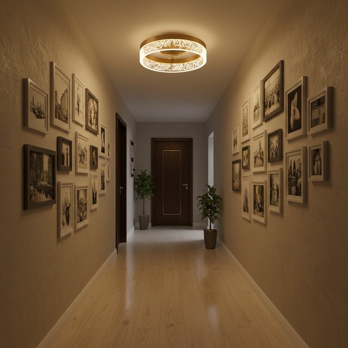 Evening-hallway-ambiance-with-modern-led-light