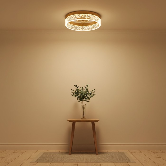 Low-ceiling-entrance-lighting-solution