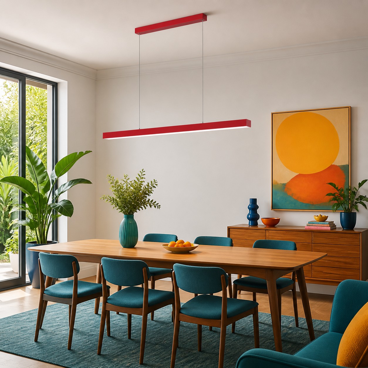 Red Edge pendant shown in a no-clutter planning mock-up.