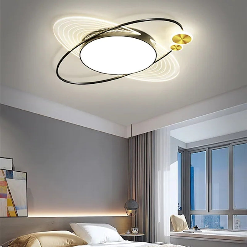 Moderne LED-restaurantplafondlamp Scandinavische ontwerper Eenvoudige enkele cirkel Witte inbouwplafondlamp Slaapkamer Keuken Huisverlichting