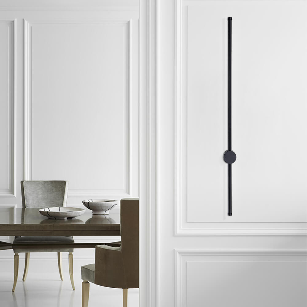 Zwarte LED Wandlamp Lineaire Strip Wandkandelaar Lamp