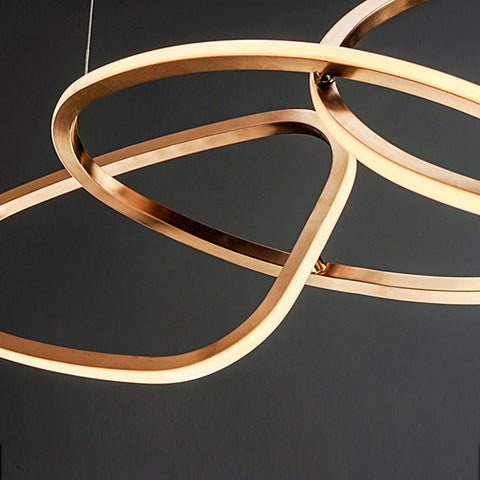 Lampadari moderni con placcatura a LED a maglia irregolare - Dazuma