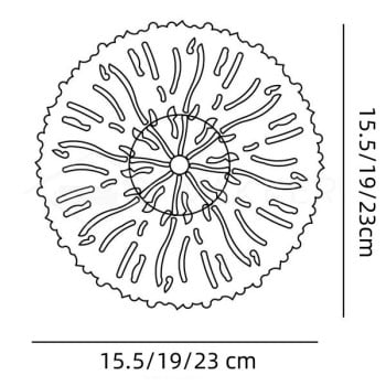 Applique da parete decorativa in ottone dorato con foglia di loto