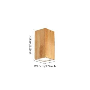 Holz-Deckenleuchte