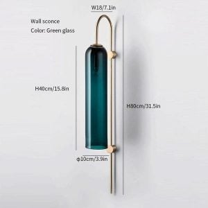 Lámpara colgante/aplique de pared de cristal