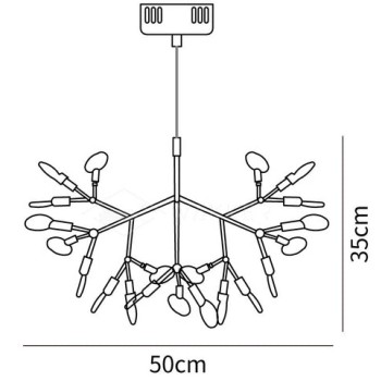 Bellissimo lampadario moderno a LED Heracleum