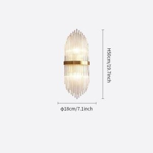 Kristallen wandlamp
