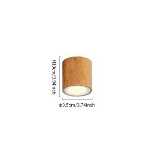 Holz-Deckenleuchte