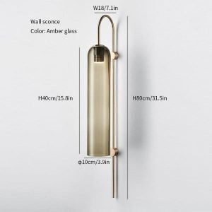 Lámpara colgante/aplique de pared de cristal