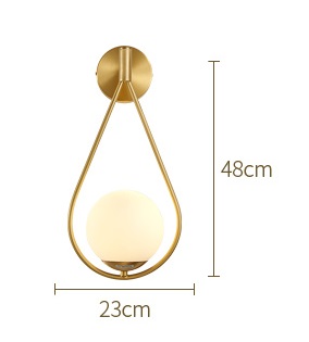 Lampada da parete creativa in rame
