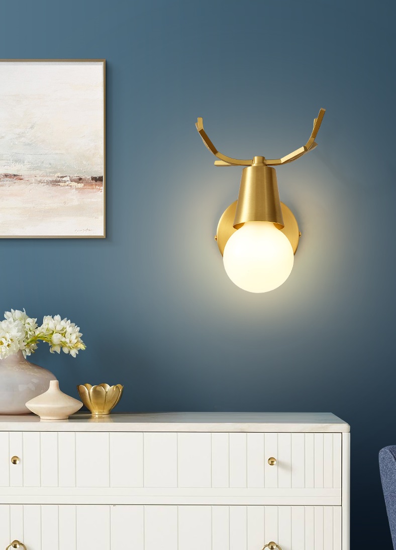Lampada da parete creativa in rame