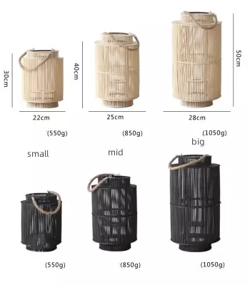 Faroles de suelo de bambú japoneses para interiores y exteriores