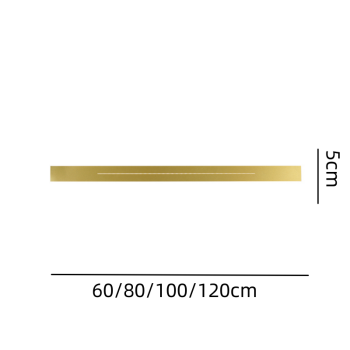 Moderne lineare LED-Wandleuchte aus Metall