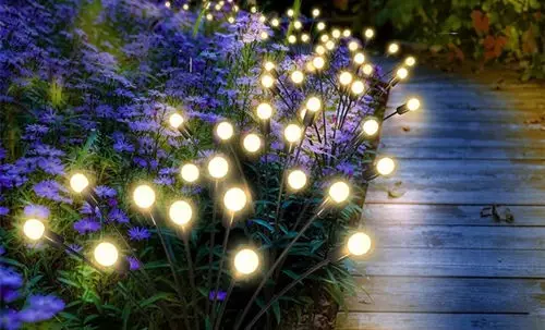 luces solares de jardín luciérnaga