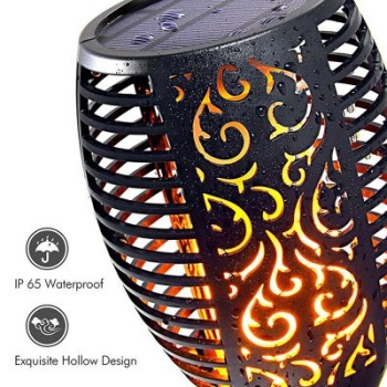 Antorchas solares Tiki con luces LED de llama para exteriores