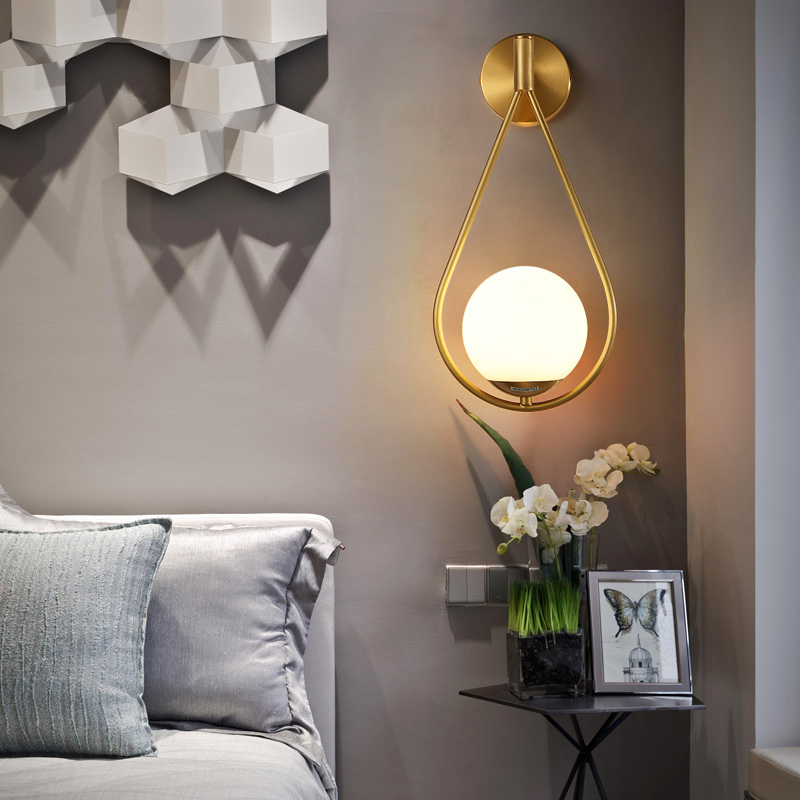 Lampada da parete creativa in rame