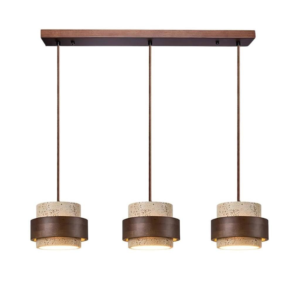 Three-head Timothy pendant on a clean studio background