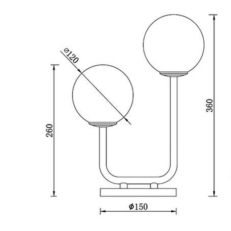 Double Head Table Lamp