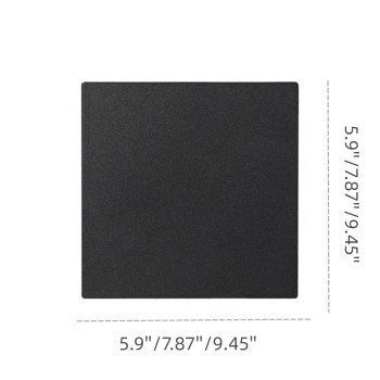 Semplici luci da parete a LED rotonde/quadrate per esterni