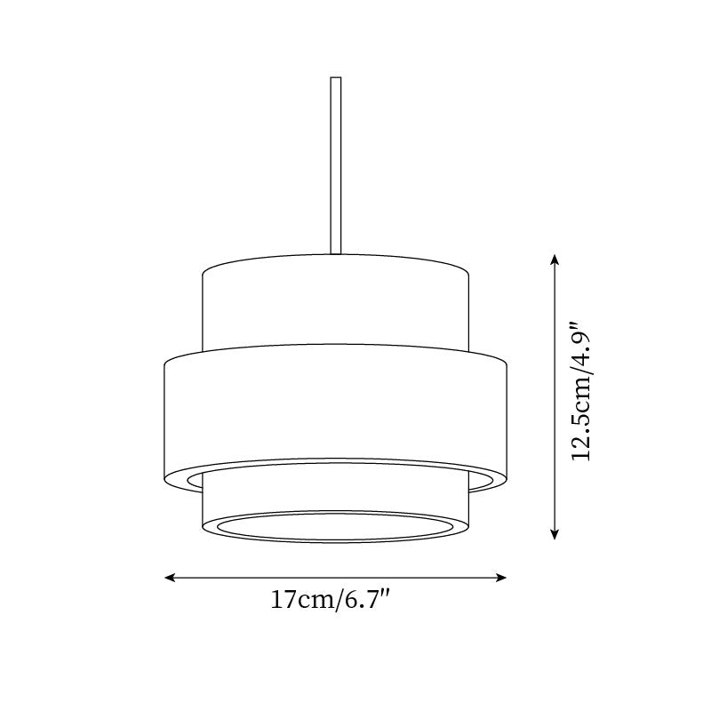 One-head Timothy pendant dimensions