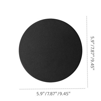 Semplici luci da parete a LED rotonde/quadrate per esterni