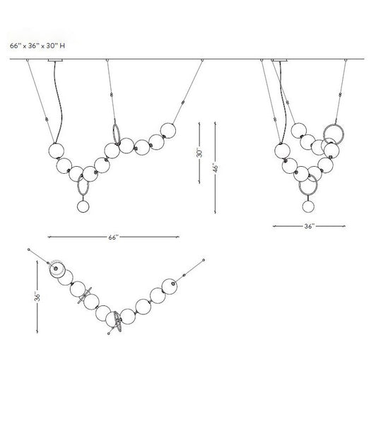 Collar colgante LED