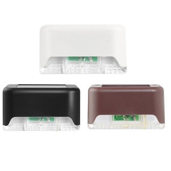 Paquete de 16 luces LED solares para vallas, para escaleras, escalones y terrazas al aire libre.