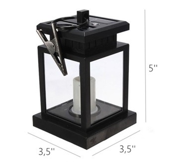 Linterna solar colgante impermeable para exteriores