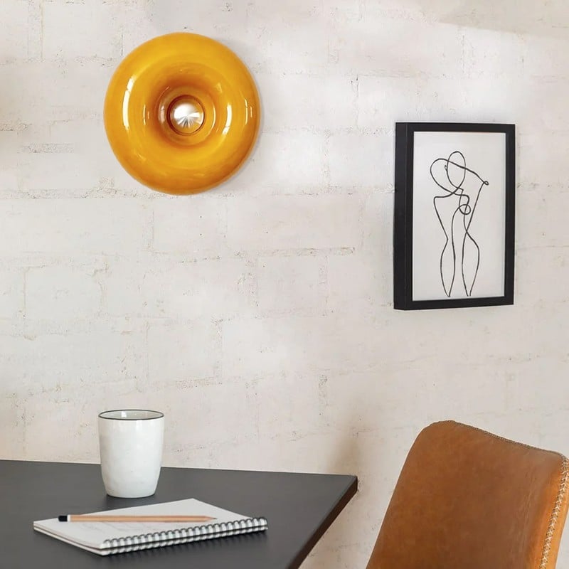 Decorative Glass Donut Table Lamp Wall Sconce S23