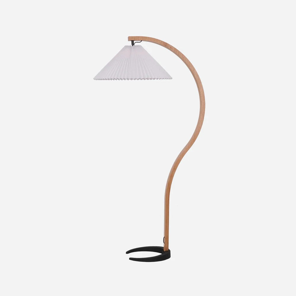 Signe Nordic Curved Wood Floor Lamp beech wood ＆ white.webp__PID:9506fbd3-a397-43cb-883e-e6859a77b38a