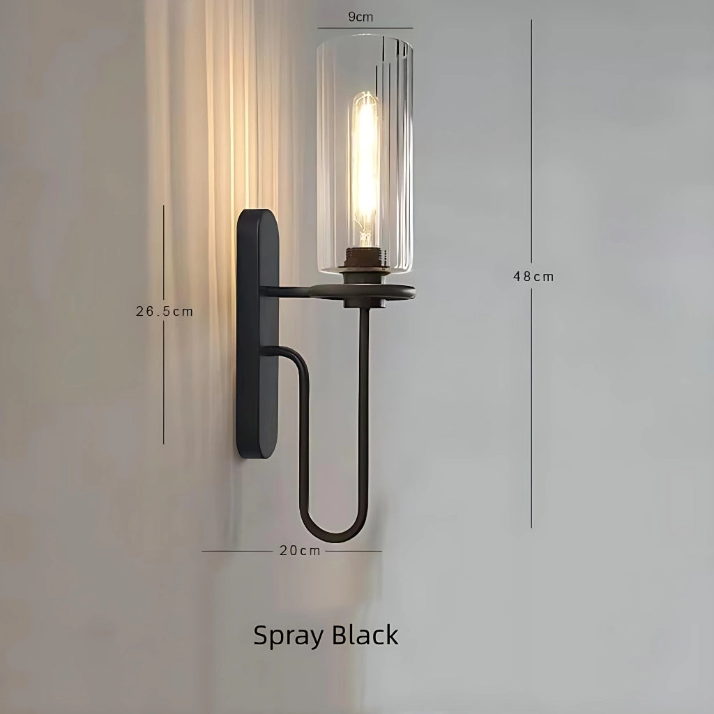 Lampada da parete in vetro cilindro di lusso retrò Kyrin-chicun2.webp__PID:c47d5083-c939-47a5-b934-819305e54751