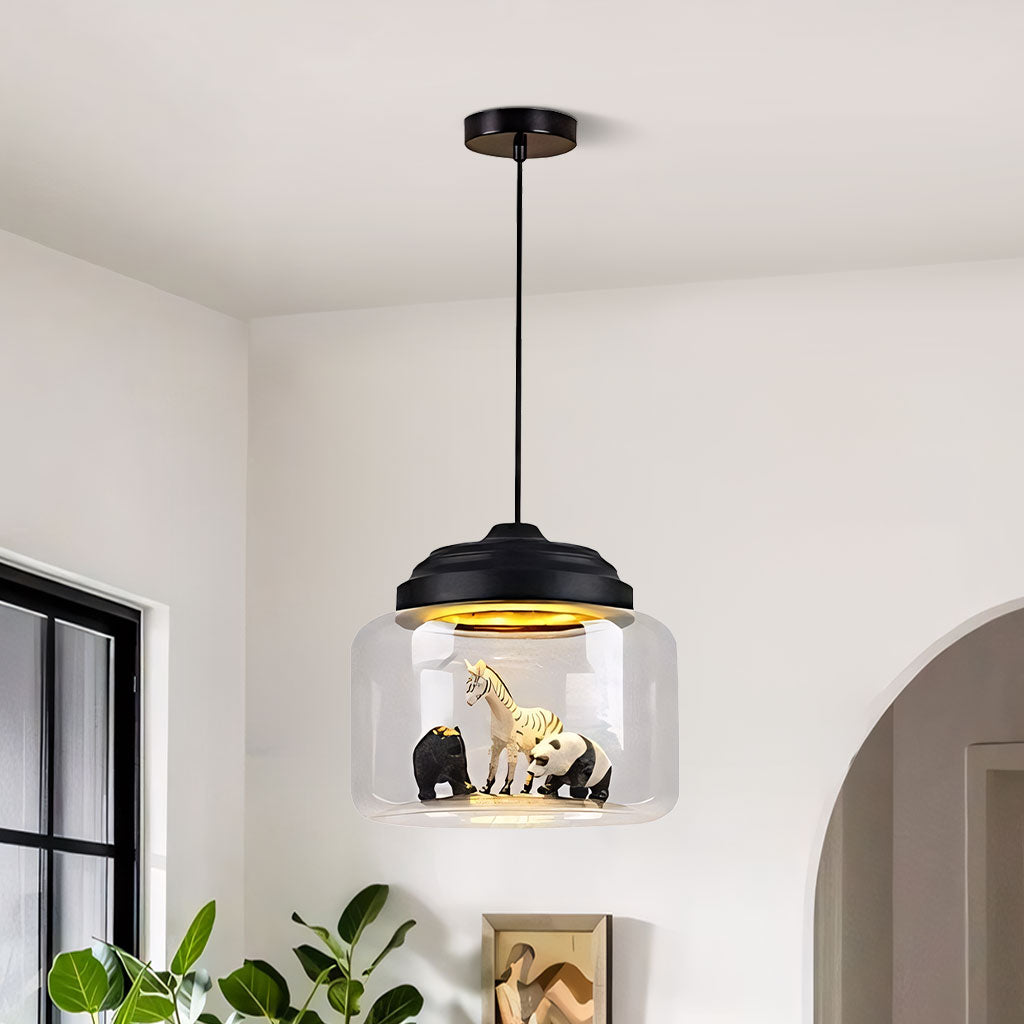 Lampada a sospensione in vetro Calliope Zoo-sku-black.jpg__PID:654918a2-491c-495b-ba4f-d8a1e17b6def