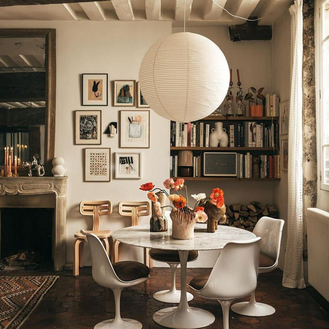 Aiko Minimalist Ribbed Paper Globe Pendant Light scene10.webp__PID:cb8be712-0a09-4127-84e6-b507ebdb52ba