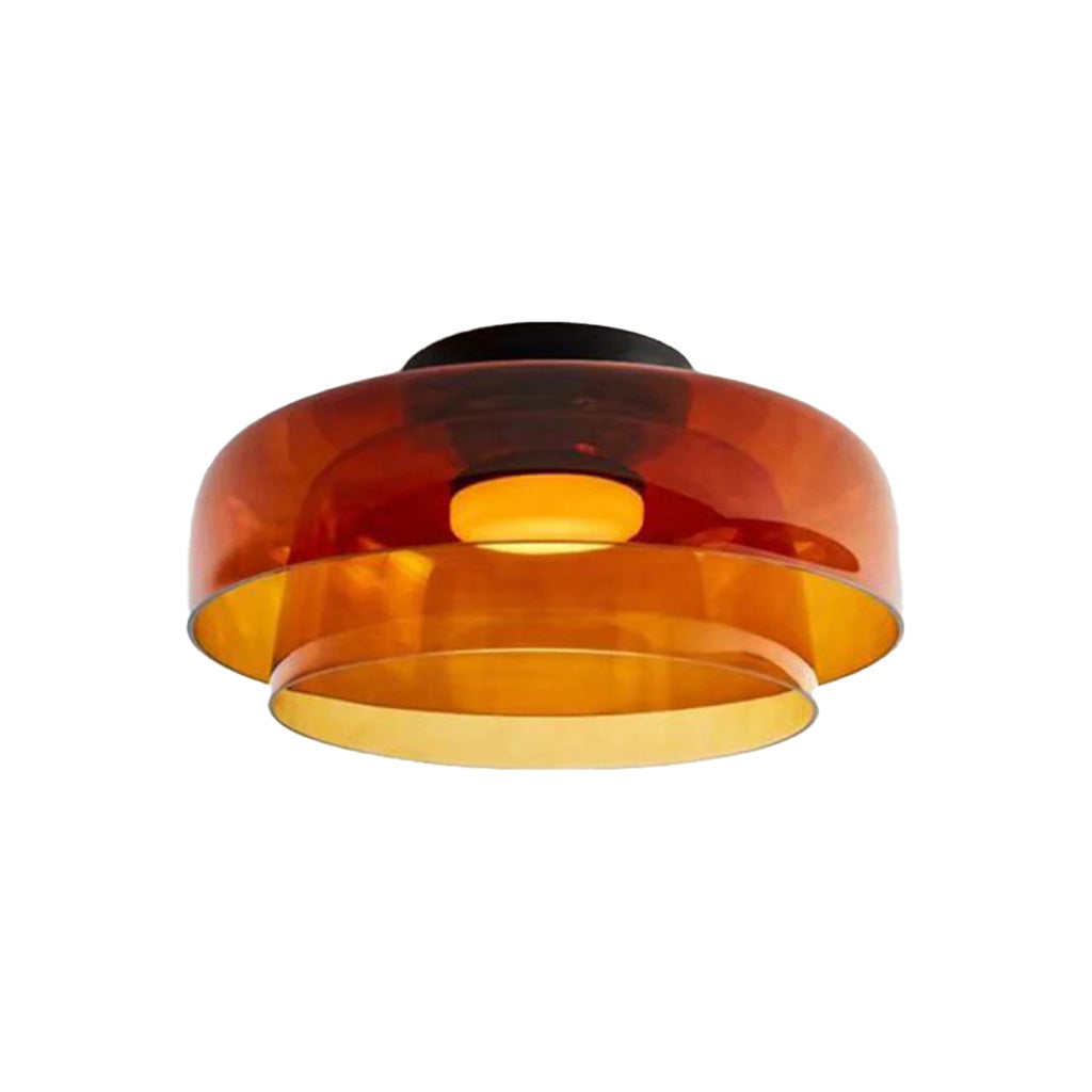 plafonnier en verre à disque à deux couches ambre sku.jpg__PID:620b7959-4f19-4c23-a335-28389a1f5e7f