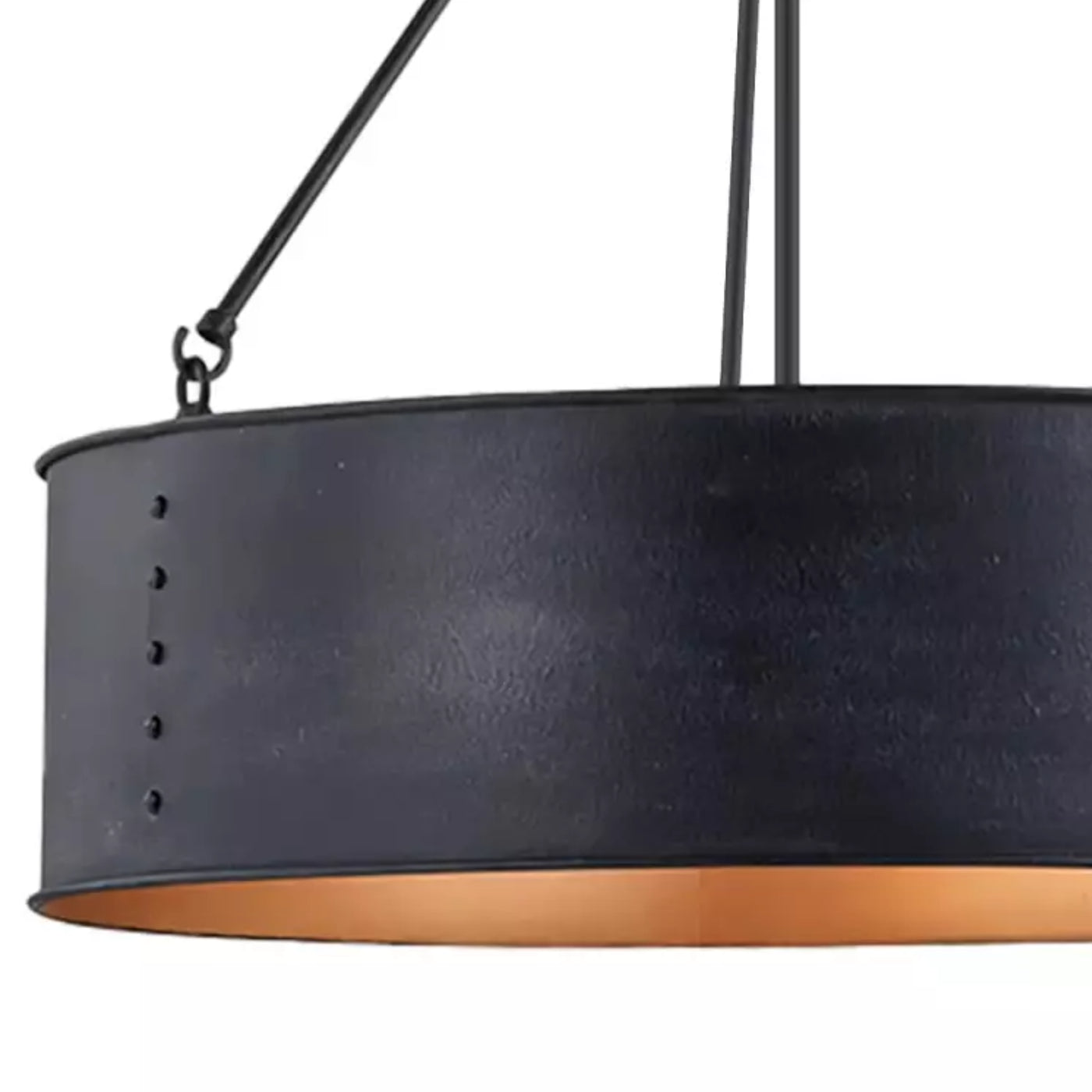 Grayson Industrial Metal Black Drum Pendelleuchte detail1.webp__PID:2d8a26c2-5104-4470-be82-f8c339f22c65
