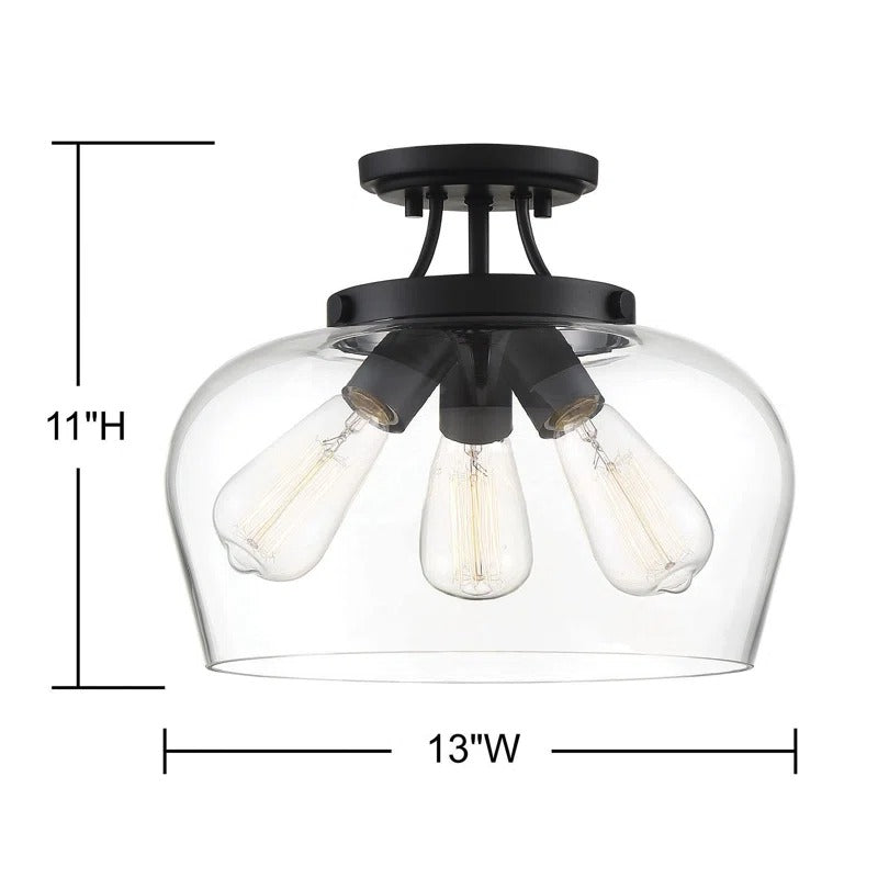 Plafonnier en verre transparent à 3 lumières Collina Modern Farmhouse.webp__PID:29b58f03-a999-4792-a405-892fe366636f