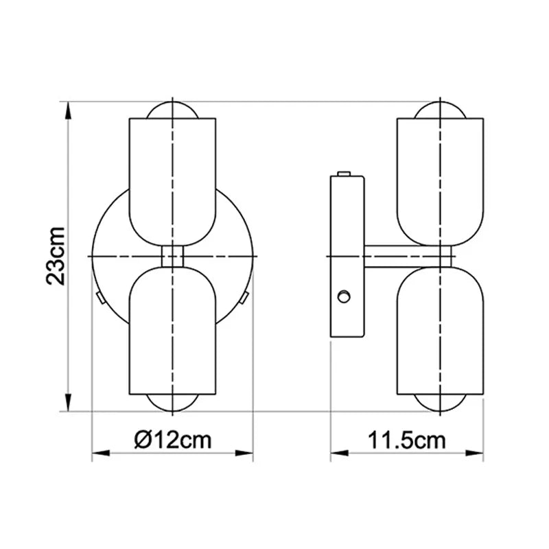 Applique da parete moderno in vetro Up-Down Nico size.webp__PID:f3177833-e88a-412f-a7e2-a3c7e5f81cbc
