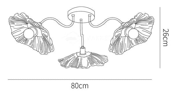 Lampadario a forma di fiore di loto misura S.jpg__PID:30c3505f-954c-4627-9088-fd4353cd52a7