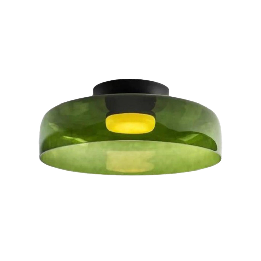 plafonnier en verre à disque couche une couche vert sku.jpg__PID:8281d71d-98af-4414-a9e8-1147620b7959