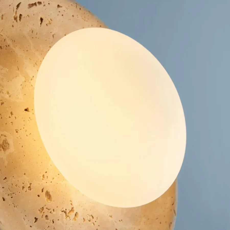 Alaey moderne travertin glazen ronde koepelplafondlamp detail.webp__PID:f927deb3-ae94-4483-8d16-f1ffb34e1803