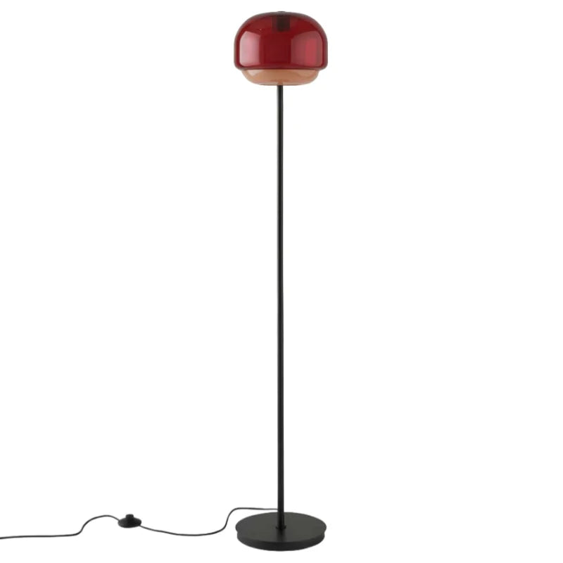Moderne Stehlampe aus farbigem Glas mit rundem Schirm von Sanae (16).webp__PID:0a81e298-cc32-47dd-81c1-be050fc9a50a