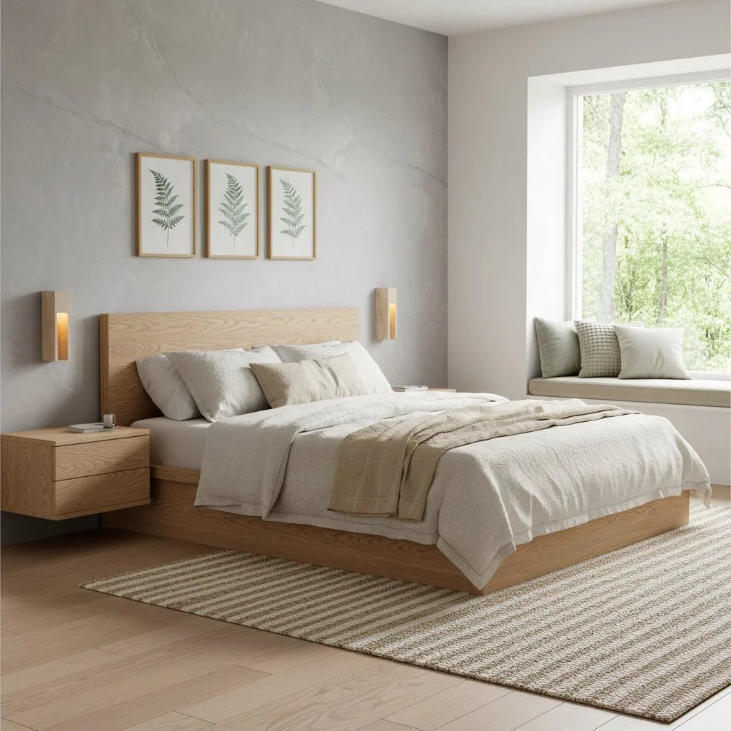 Aplique de pared de travertino minimalista para interiores y exteriores Zoey Marfil 7.webp__PID:08aabd47-68f9-44fe-a32c-27908302e14d