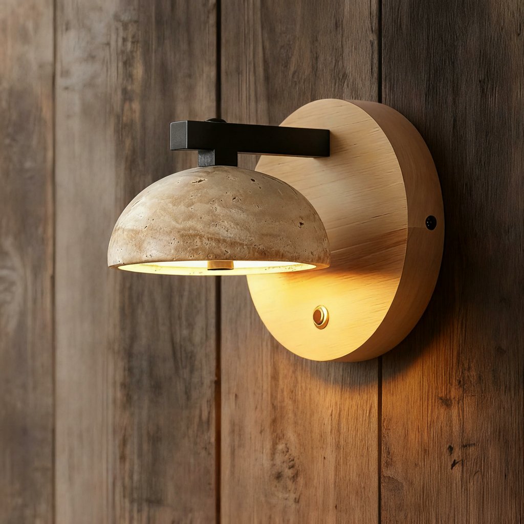 Sconce da parete rotonda in legno di travertino vintage Riley4.webp__PID:6ff5ffe1-3b78-41d1-bdb3-085cc6614869