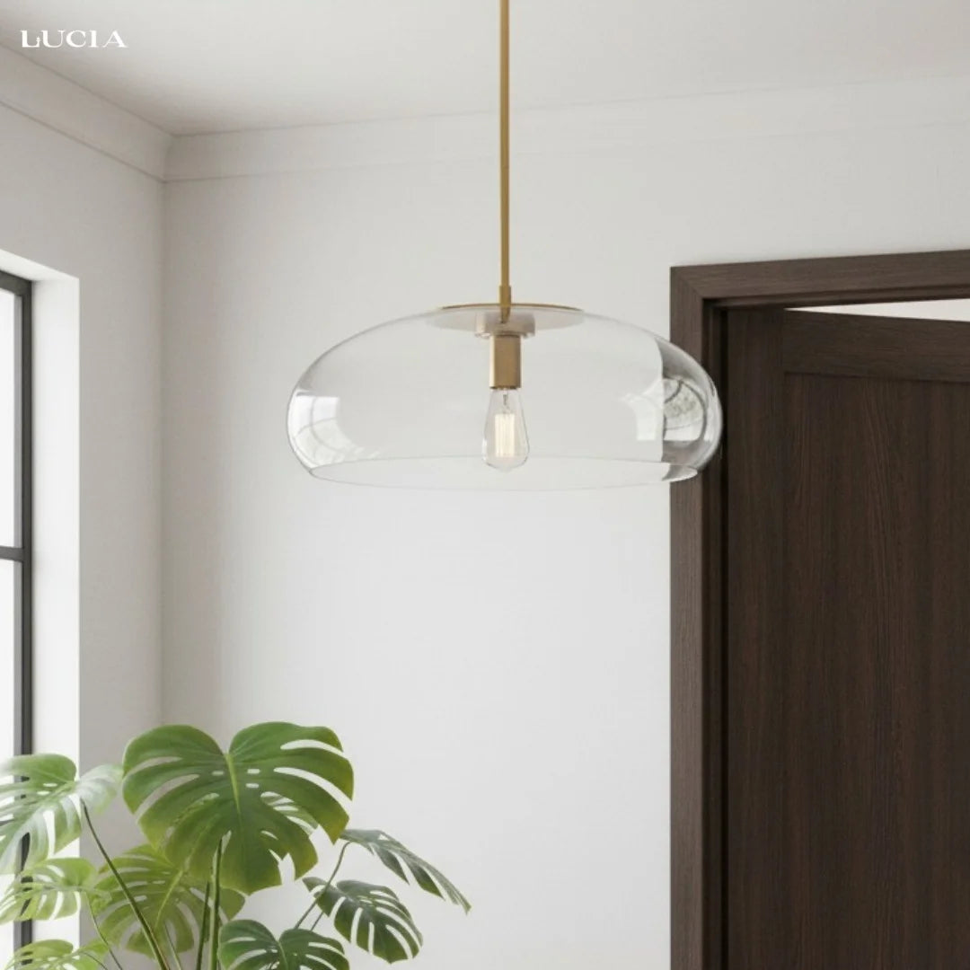 Suspension ronde moderne réglable en verre transparent Brizo (2).webp__PID:95ee21c3-f8a0-4172-b2fc-52682419c560