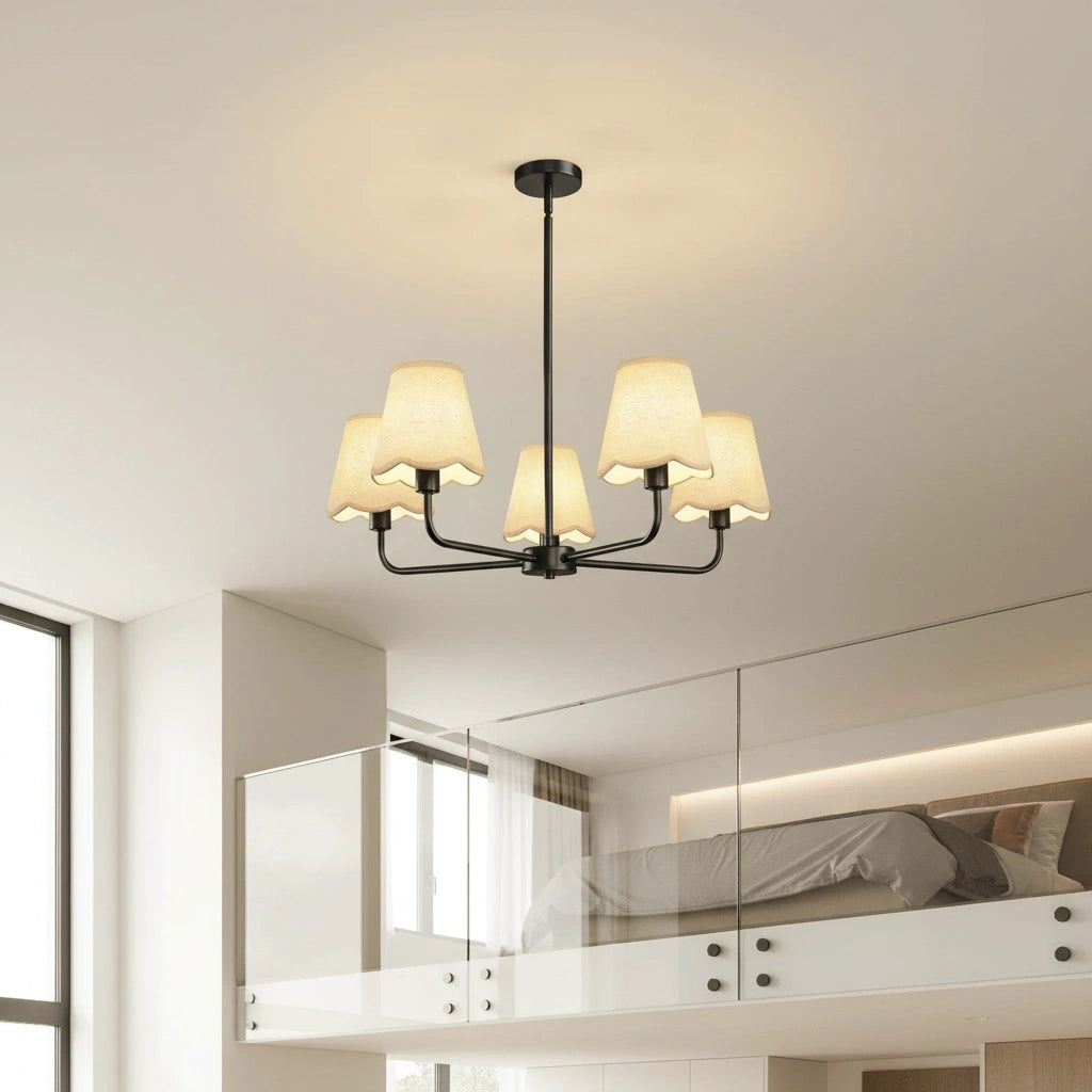 Lustre moderne à abat-jour en tissu à plusieurs bras Mira16.webp__PID:a6364c93-8363-490e-9e3c-708ede31cab9