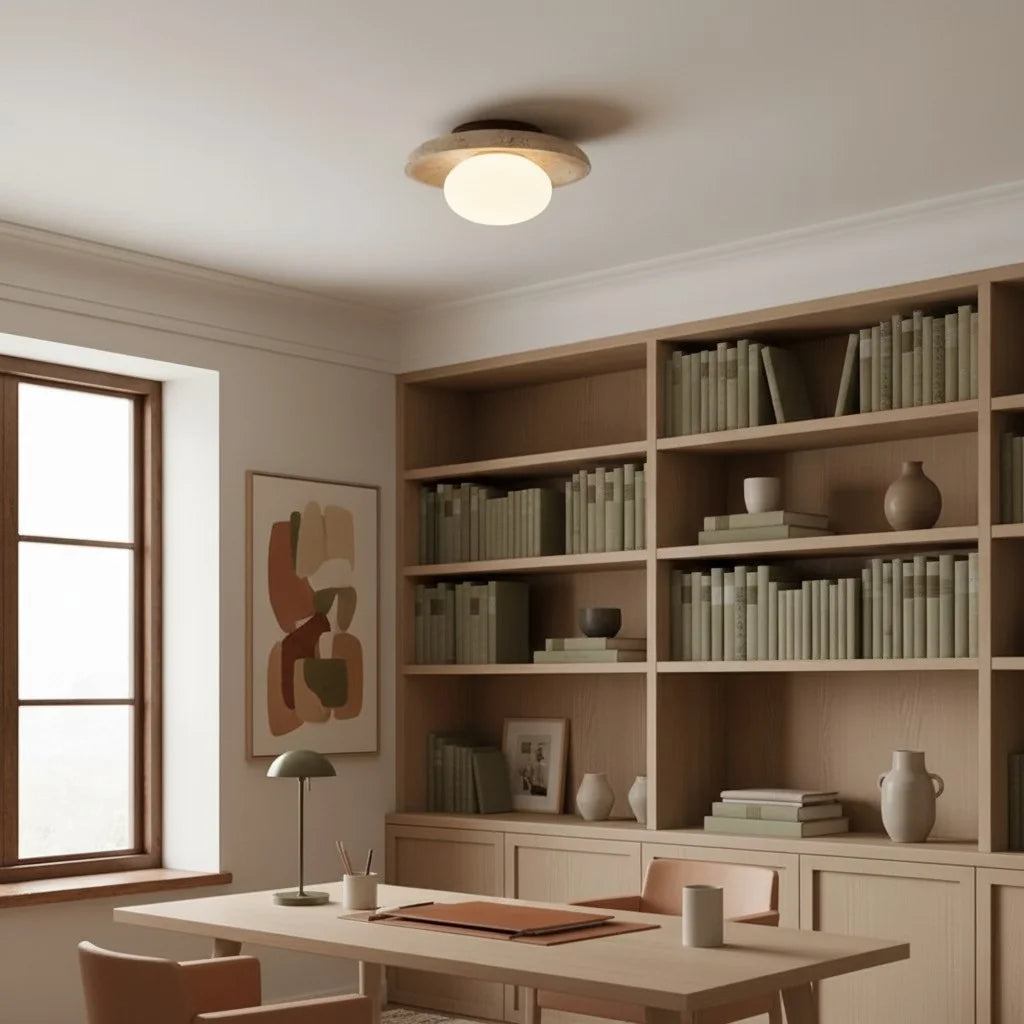 Alaey moderne travertin glazen ronde koepelplafondlamp12.webp__PID:037c6316-3e21-4c86-bab3-76f0b9146a10