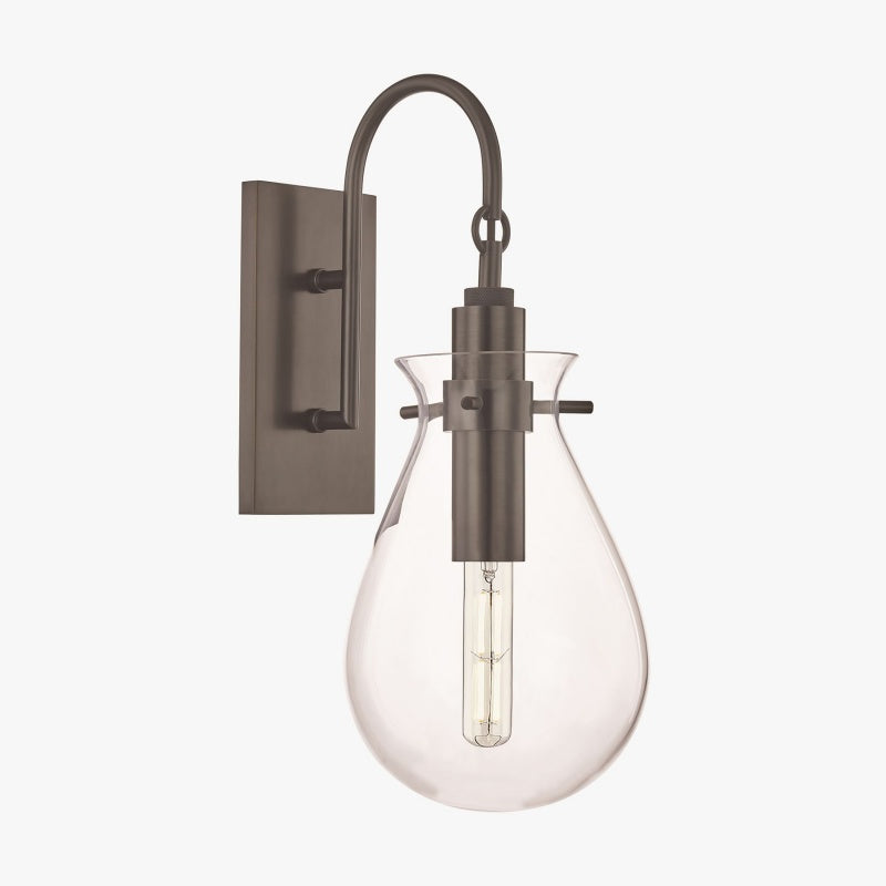 Nerites Industrial Teardrop Shade Clear Glass Wall Sconce (1).jpg__PID:9030acd1-e08d-4da9-a717-f649d17c0baf