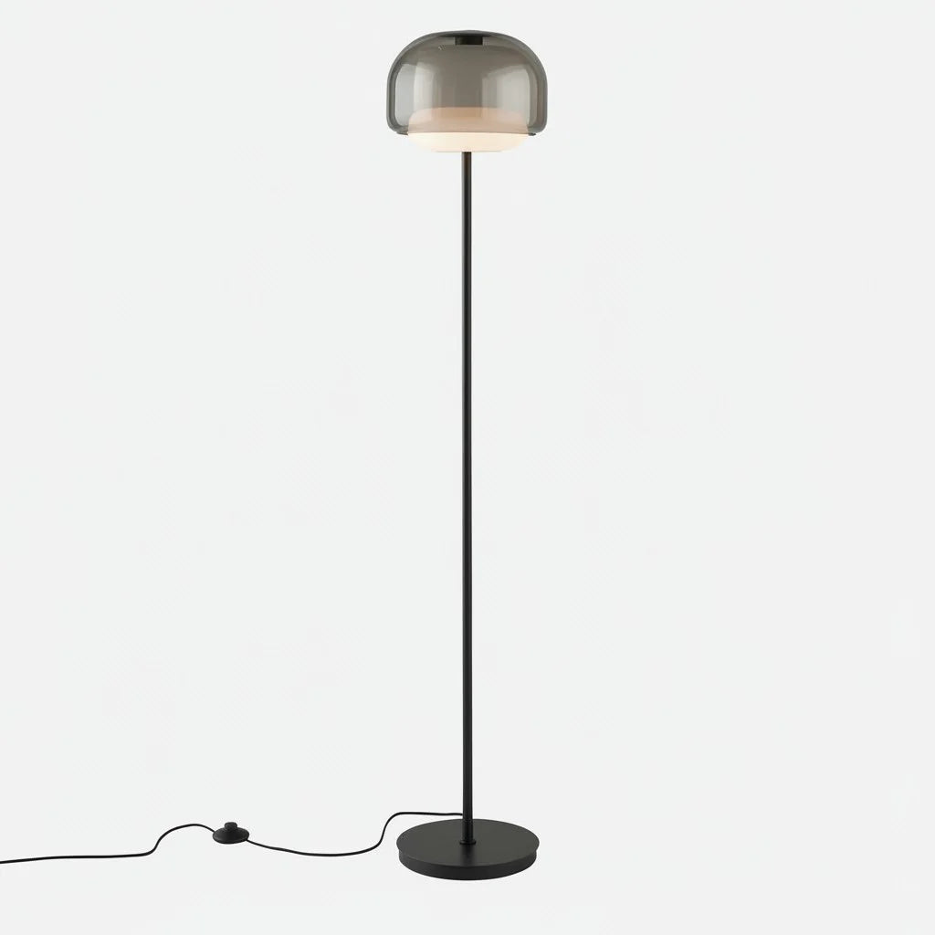 Moderne Stehlampe aus farbigem Glas mit rundem Schirm von Sanae (11).webp__PID:98cc32c7-dd81-41be-850f-c9a50aef4dc9