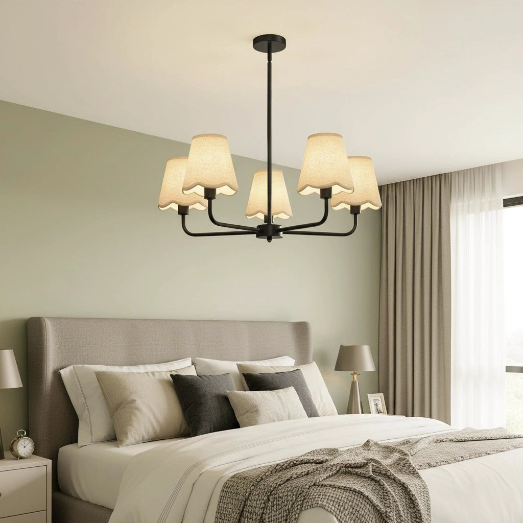Lustre moderne à abat-jour en tissu à plusieurs bras Mira7.webp__PID:626ea636-4c93-4363-890e-5e3c708ede31