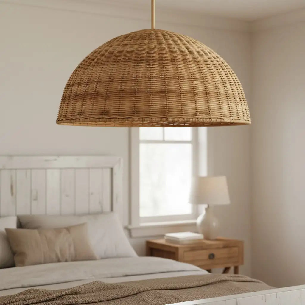 Lampe suspendue à dôme en rotin rustique naturel Liana13.webp__PID:19996a64-8e6f-4942-a2f7-8ef7ab80fbce